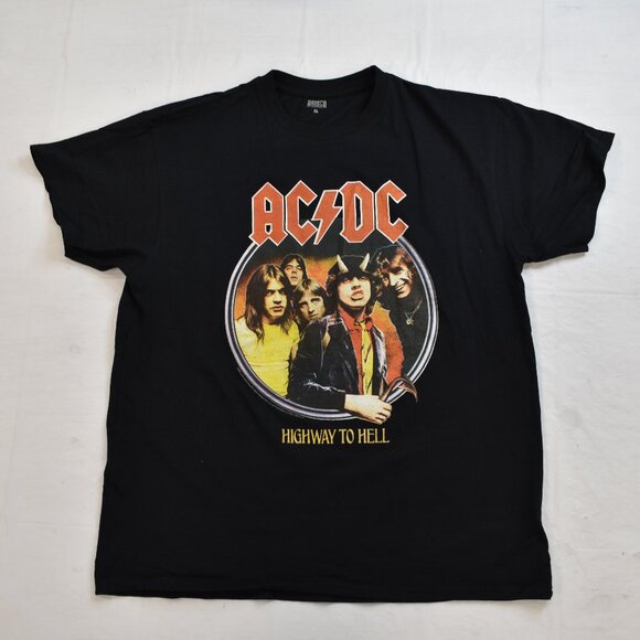 AC/DC | Shirts | Acdc Mens Highway To Hell Rock Band Picture Shirt New ...
